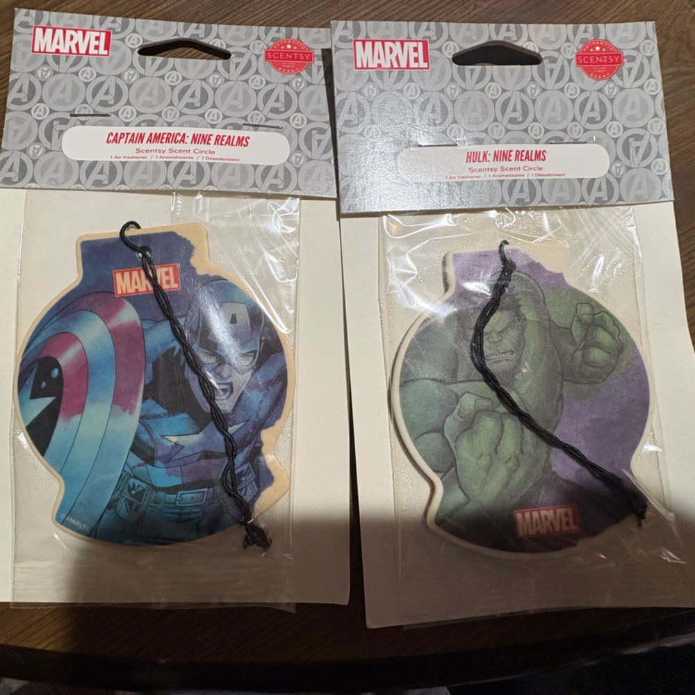 Marvel Captain America and Hulk Air Fresheners